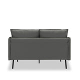 WEDOHOME Modern Polyester With Metal Legs Double Cushion Design Loveseat Sofa,Sleeper Sofa