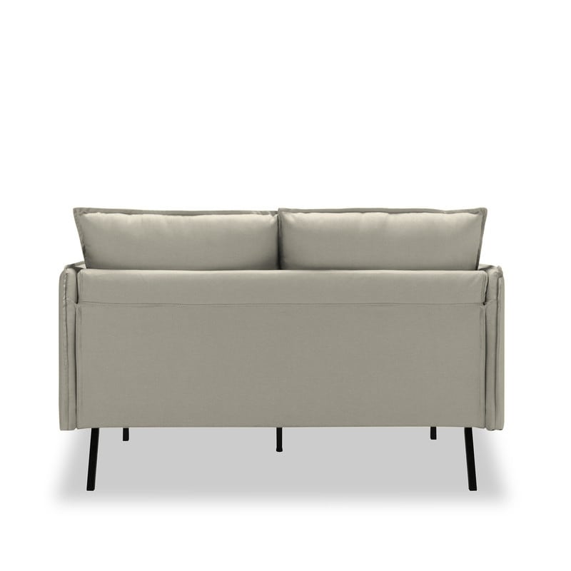 WEDOHOME Modern Polyester With Metal Legs Double Cushion Design Loveseat Sofa,Sleeper Sofa