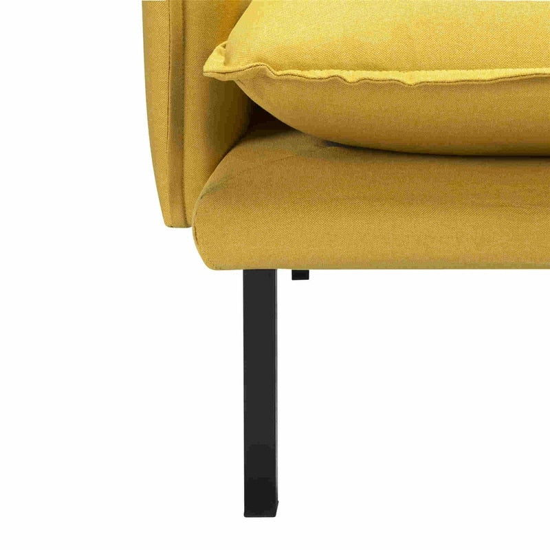 WEDOHOME Modern Polyester With Metal Legs Double Cushion Design Loveseat Sofa,Sleeper Sofa