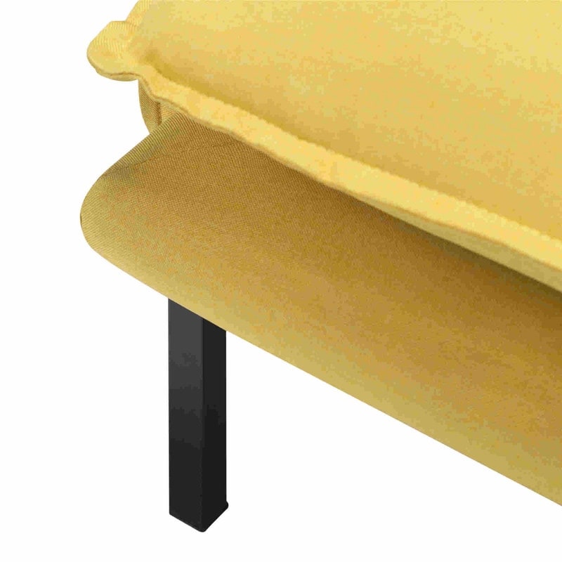 WEDOHOME Modern Polyester With Metal Legs Double Cushion Design Loveseat Sofa,Sleeper Sofa