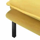 WEDOHOME Modern Polyester With Metal Legs Double Cushion Design Loveseat Sofa,Sleeper Sofa