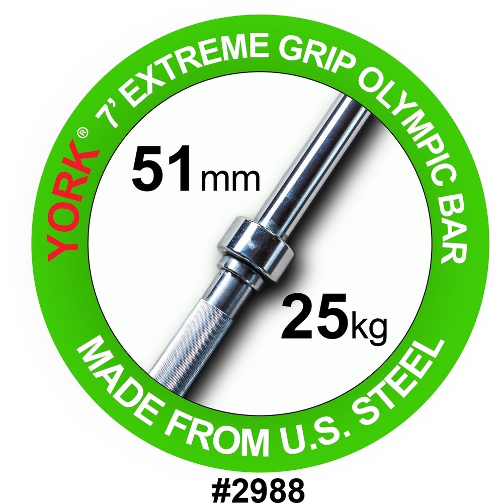 YORK Extreme 2" Grip Olympic Bar
