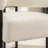 Upholstered Teddy Velvet Single Accent Chair Modern Corner Padded Boucle Armchair for Living Room Bedroom Lounge