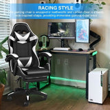 YSSOA FNGAMECHAIR01 Gaming Office High Back Computer Ergonomic Adjustable Swivel Chair with Headrest and Lumbar Support