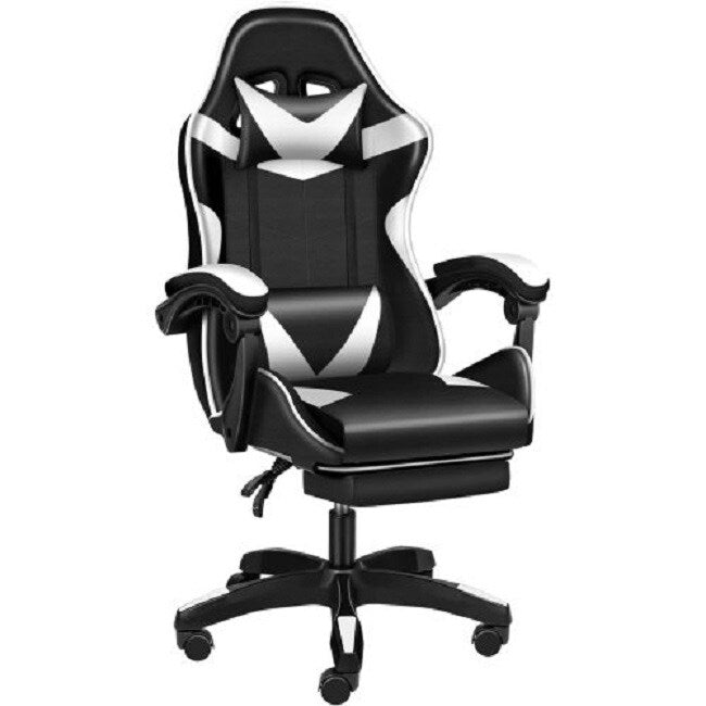 YSSOA FNGAMECHAIR01 Gaming Office High Back Computer Ergonomic Adjustable Swivel Chair with Headrest and Lumbar Support