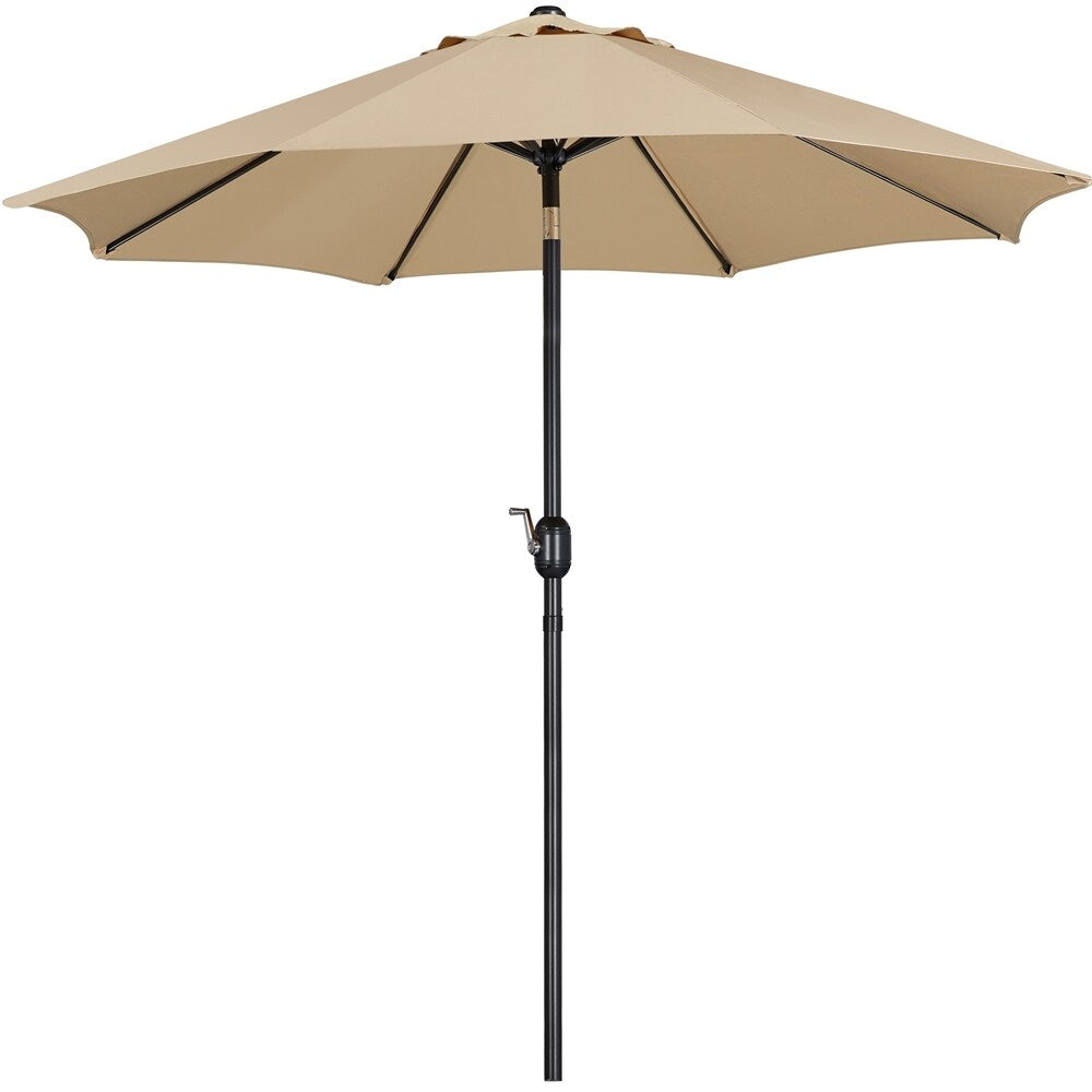 Yaheetech 9FT Patio Umbrella,8 Ribs Market Umbrella With Push Button