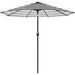 Yaheetech 9FT Patio Umbrella,8 Ribs Market Umbrella With Push Button