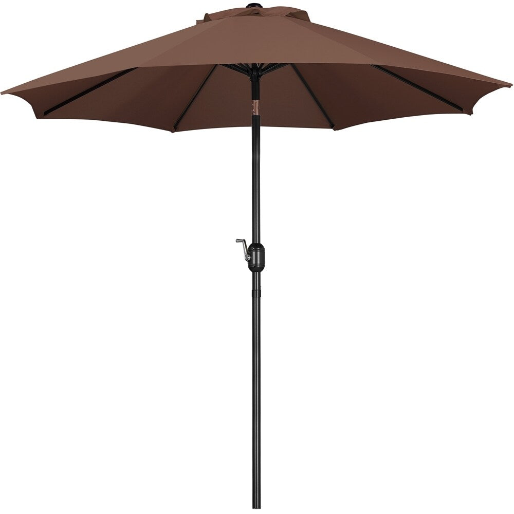 Yaheetech 9FT Patio Umbrella,8 Ribs Market Umbrella With Push Button