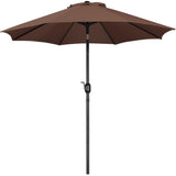 Yaheetech 9FT Patio Umbrella,8 Ribs Market Umbrella With Push Button