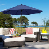 Yaheetech 9FT Patio Umbrella,8 Ribs Market Umbrella With Push Button