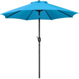 Yaheetech 9FT Patio Umbrella,8 Ribs Market Umbrella With Push Button