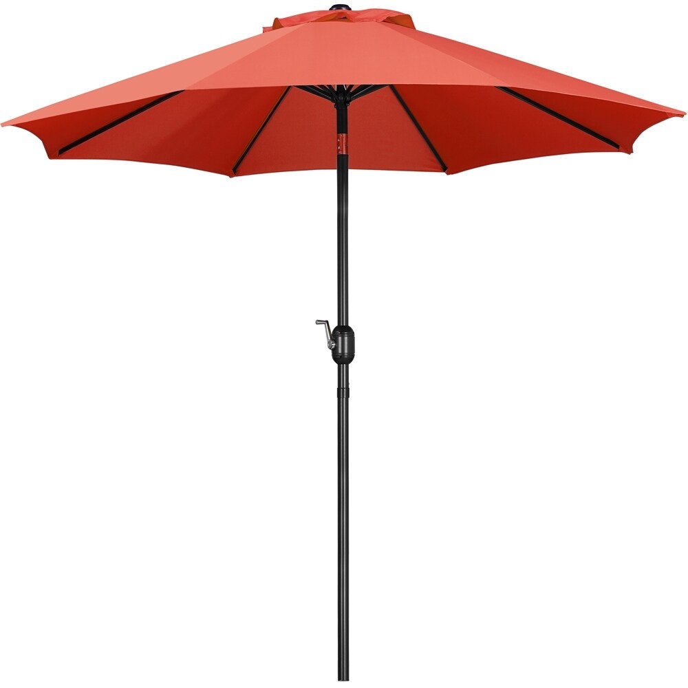 Yaheetech 9FT Patio Umbrella,8 Ribs Market Umbrella With Push Button