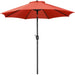 Yaheetech 9FT Patio Umbrella,8 Ribs Market Umbrella With Push Button