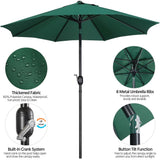 Yaheetech 9FT Patio Umbrella,8 Ribs Market Umbrella With Push Button