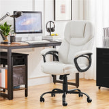 Yaheetech Faux Leather Executive Office Chair Big and Tall Computer Desk Chair - N/A