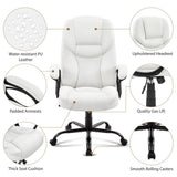 Yaheetech Faux Leather Executive Office Chair Big and Tall Computer Desk Chair - N/A
