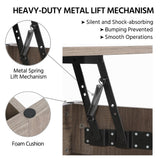Yaheetech Lift Top Dining Coffee Table with Hidden Storage and Shelves