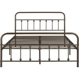Yaheetech Classic Iron Platform Bed with High Headboard and Footboard Strong Metal-Framed Bed
