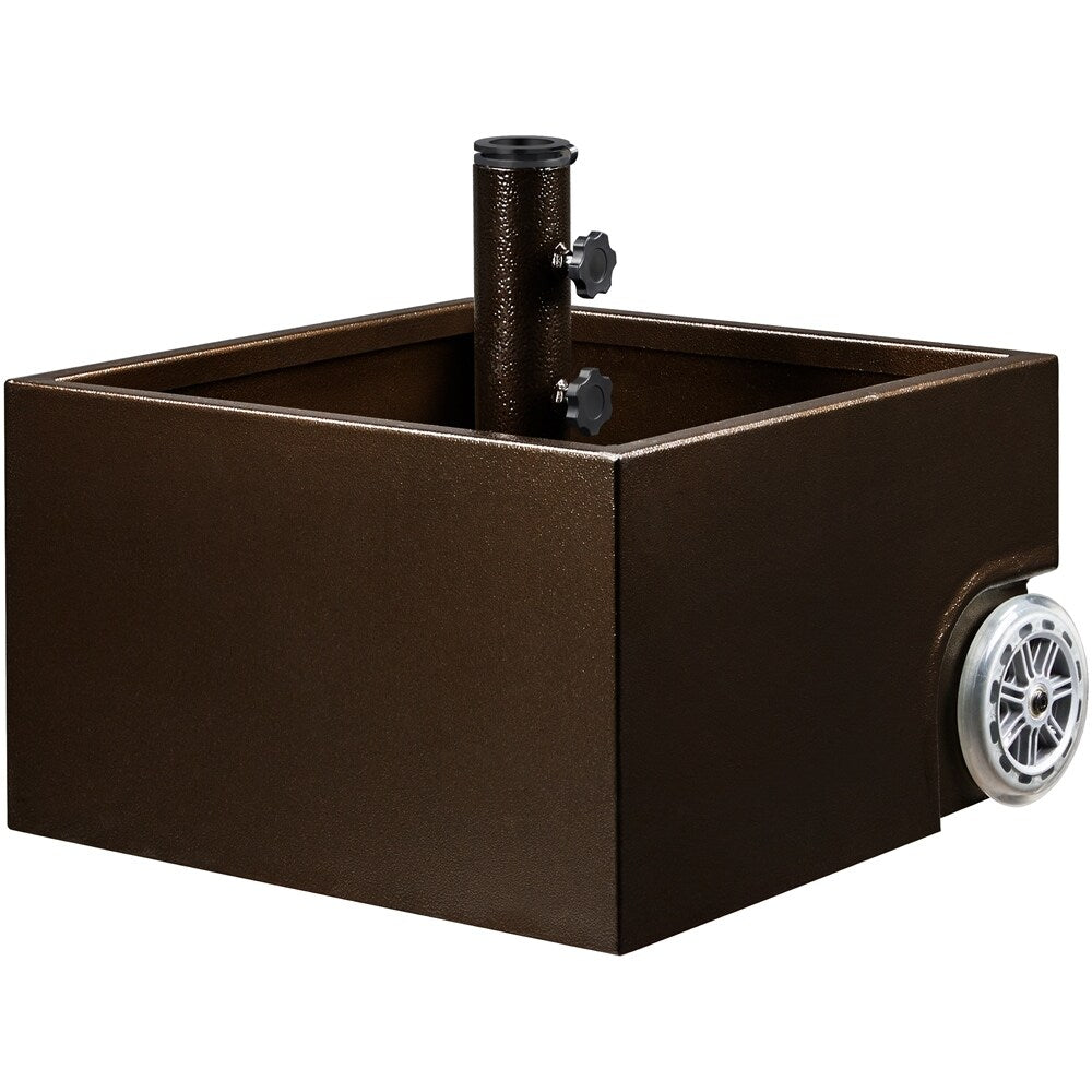Yaheetech Portable Metal Umbrella Base Stand with Fillable Planter