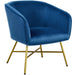 Yaheetech Velvet fabric Accent Chair Upholstered Dining Chair