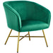 Yaheetech Velvet fabric Accent Chair Upholstered Dining Chair