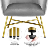 Yaheetech Velvet fabric Accent Chair Upholstered Dining Chair