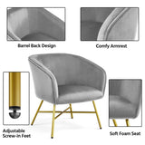 Yaheetech Velvet fabric Accent Chair Upholstered Dining Chair