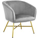 Yaheetech Velvet fabric Accent Chair Upholstered Dining Chair