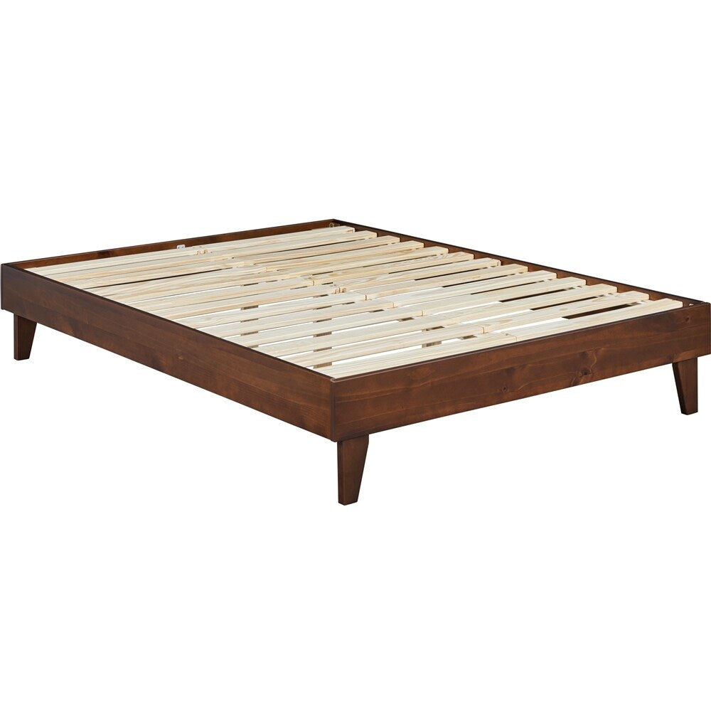 Yaheetech Wood Bed Frame Wooden Platform Bed Frame with Wood Slat Support