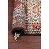 Gracewood Hollow Shaaban Hand-knotted Geometric Wool Persian Runner Rug - 7'2" x 2'5" Runner