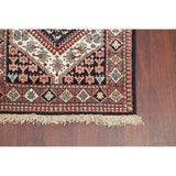 Gracewood Hollow Shaaban Hand-knotted Geometric Wool Persian Runner Rug - 7'2" x 2'5" Runner