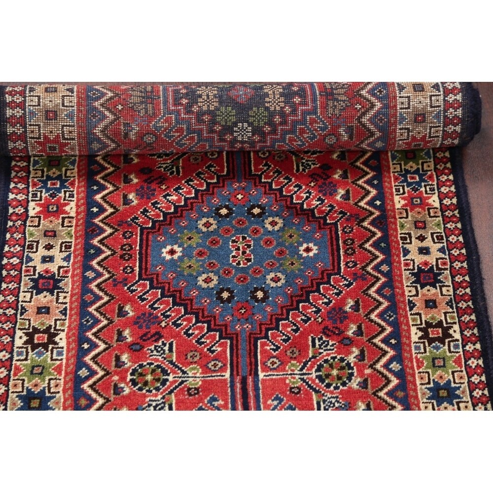 Copper Grove Outokumpu Tribal Geometric Hand-knotted Wool Heirloom Item Runner Rug - 6'2" x 2'0" Runner