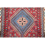 Yalameh Tribal Geometric SouthWestern Handmade Wool Persian Rug - 9'7" x 2'9" Runner