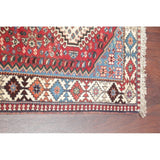 Yalameh Tribal Geometric SouthWestern Handmade Wool Persian Rug - 9'7" x 2'9" Runner