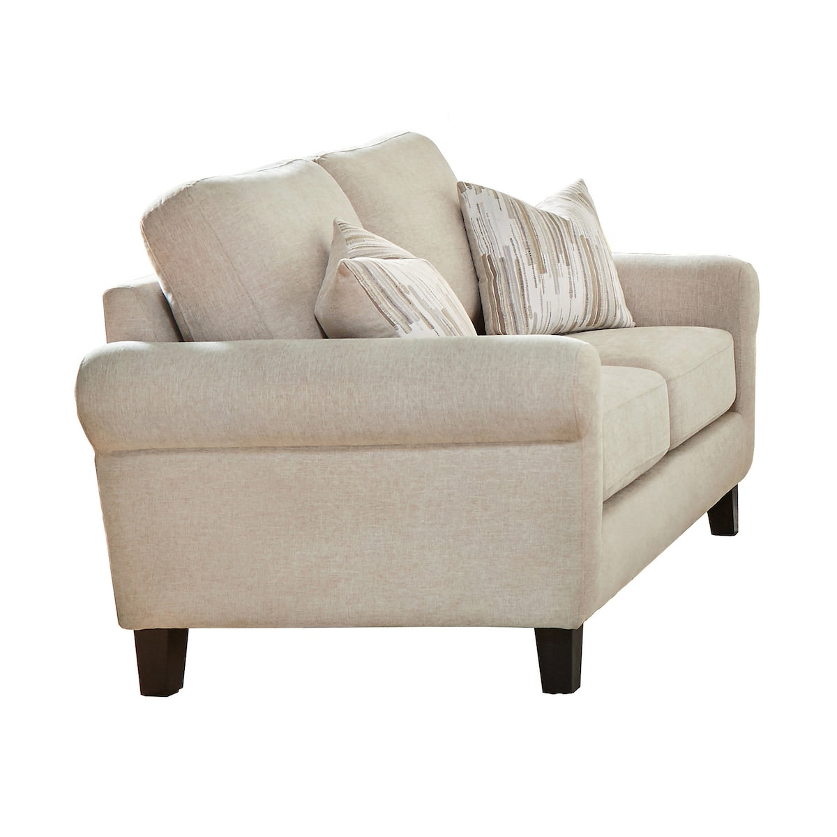Yamhill Oatmeal 2-piece Rolled Arm Living Room Set
