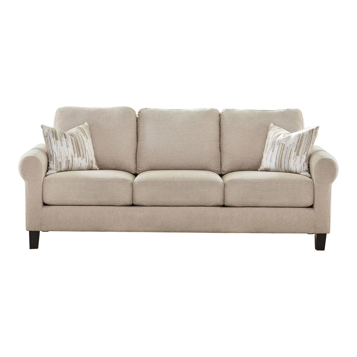 Yamhill Oatmeal 2-piece Rolled Arm Living Room Set