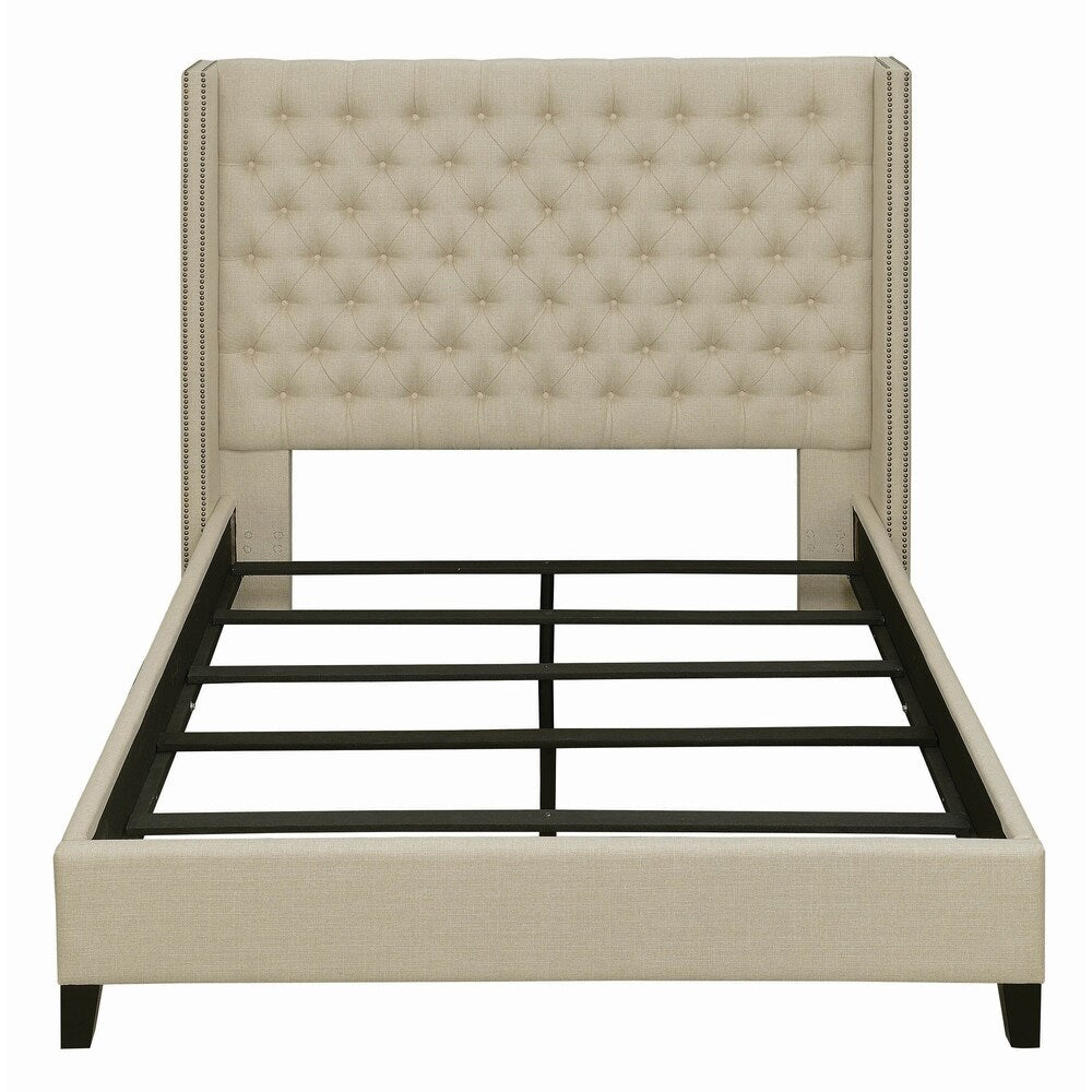 Yarmouth Beige 2-piece Upholstered Bedroom Set with Dresser