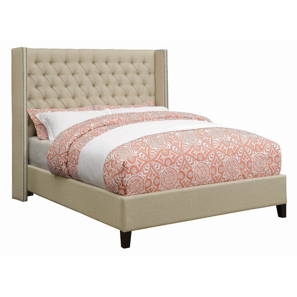 Yarmouth Beige 2-piece Upholstered Bedroom Set with Dresser