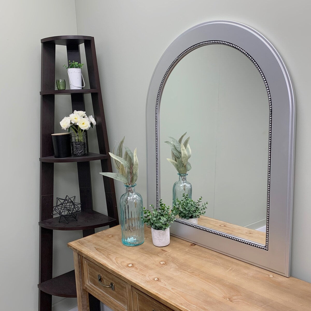Yates Framed Vanity Mirror - Crescent Cathedral - 28.4x36.4