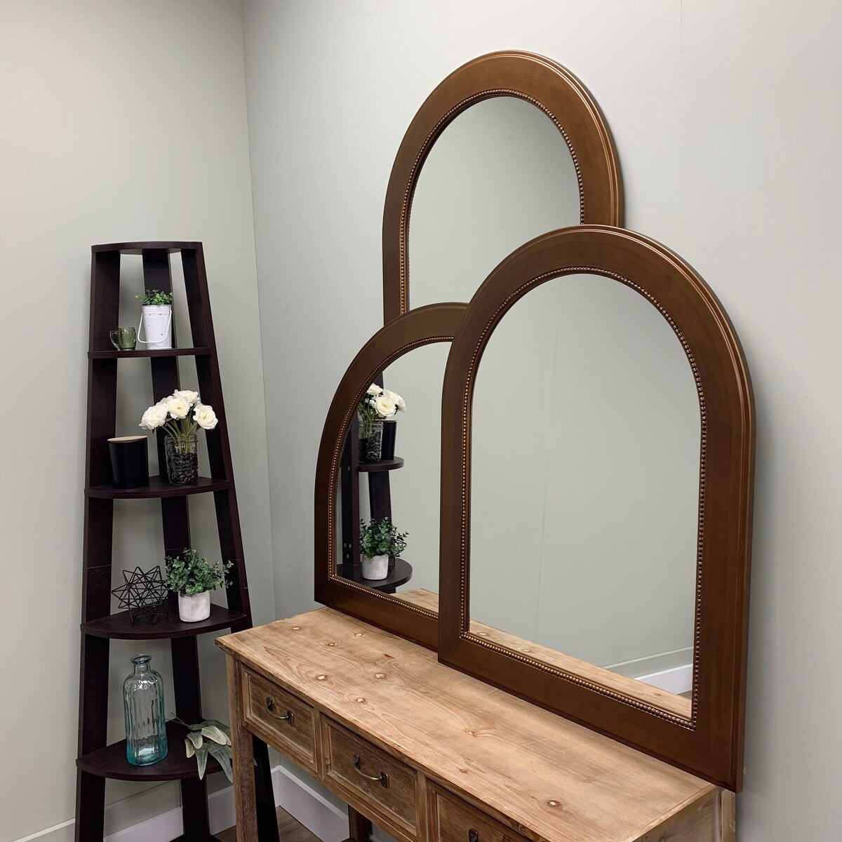Yates Framed Vanity Mirror - Crescent Cathedral - 28.4x36.4
