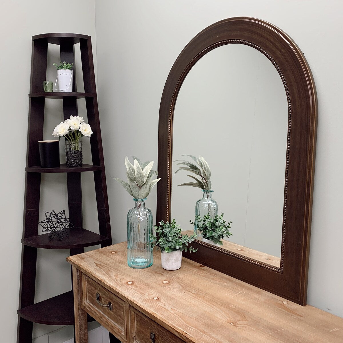 Yates Framed Vanity Mirror - Crescent Cathedral - 28.4x36.4
