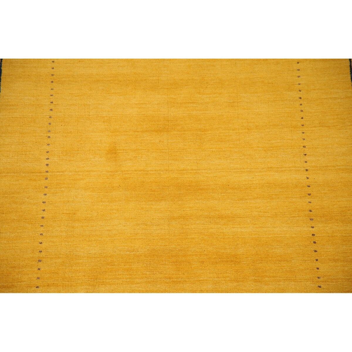 Yellow Gold Gabbeh Indian Area Rug Handmade Wool Carpet - 5'8"x 7'8"