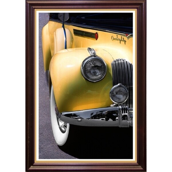 Yellow Packard-HARMSC53516 Print 15"x10" by Harold Silverman - Msc.