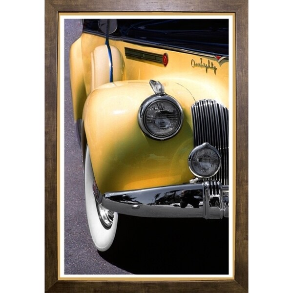 Yellow Packard-HARMSC53516 Print 15"x10" by Harold Silverman - Msc.