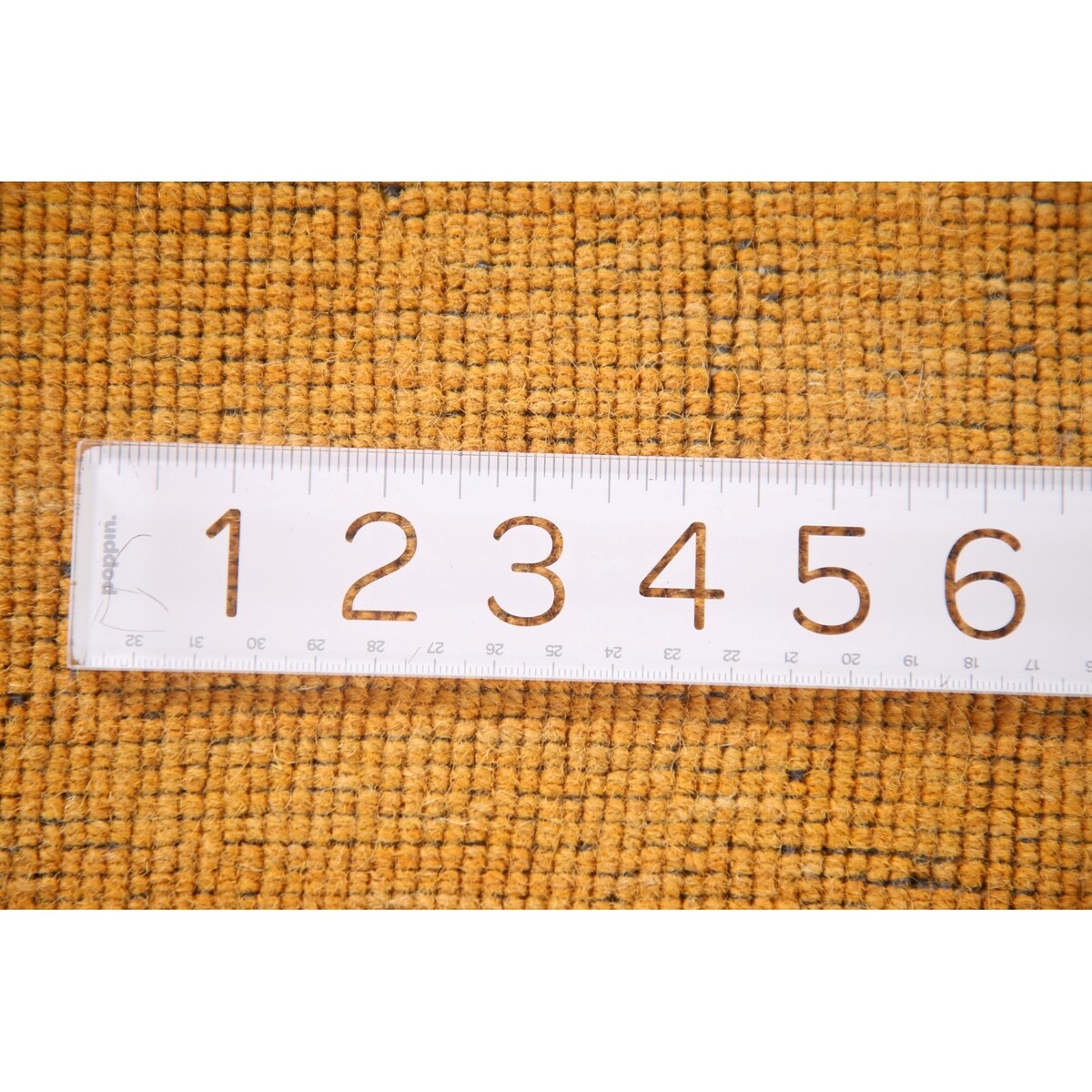 Yellow Tribal Gabbeh Indian Area Rug Hand-knotted Wool Carpet - 8'1" x 9'9"