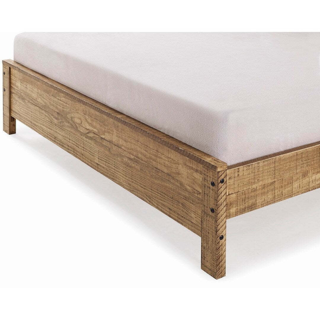 Yes4wood Albany Queen Bed Frame with Headboard, Solid Wood