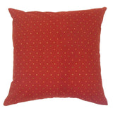 Yestin Dot 24" x 24" Feather Throw Pillow Red