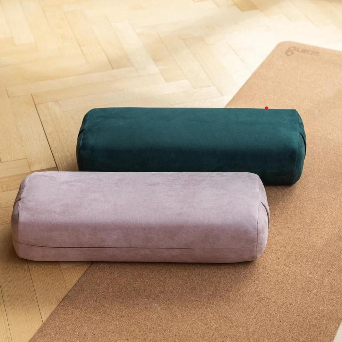 Yoga Firm Large Yoga Bolster Pillow Cushion 24" x 12" x 6" for Restorative Yoga, Rectangular Cotton and Removable Cover
