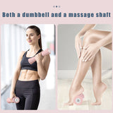Yoga Foam Roller Dumbbell Hand Weight 1.2LB,Combination of Dumbbell, Set of 2 for Home Strength Training Fitness Equipment Pink