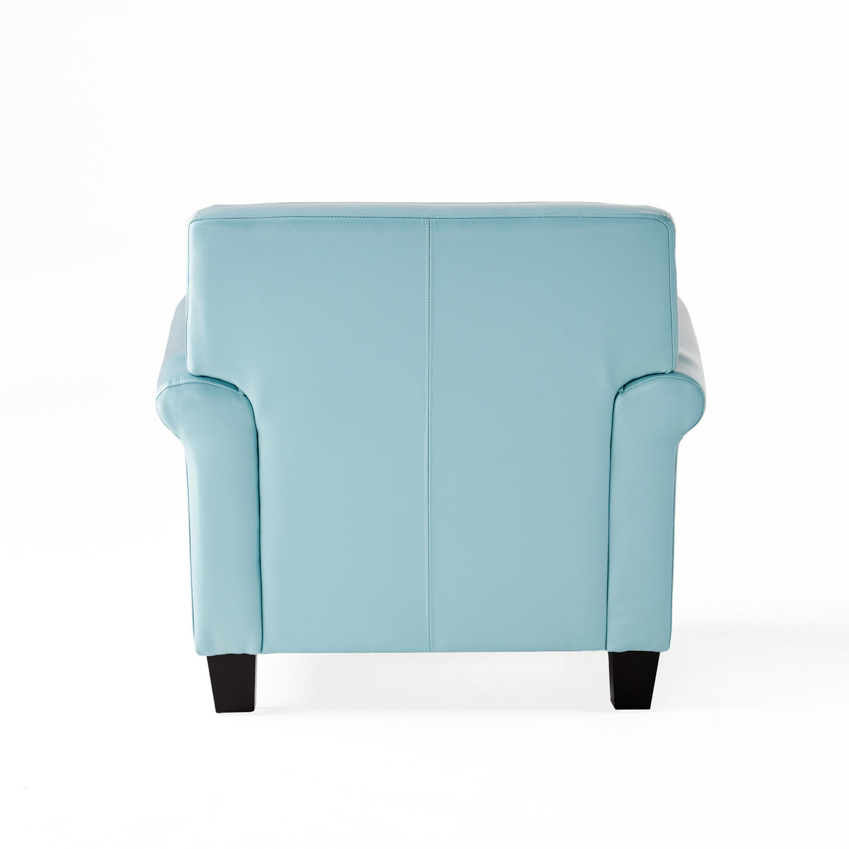 Yonkers Blue Bonded Leather Club Chair by Christopher Knight Home